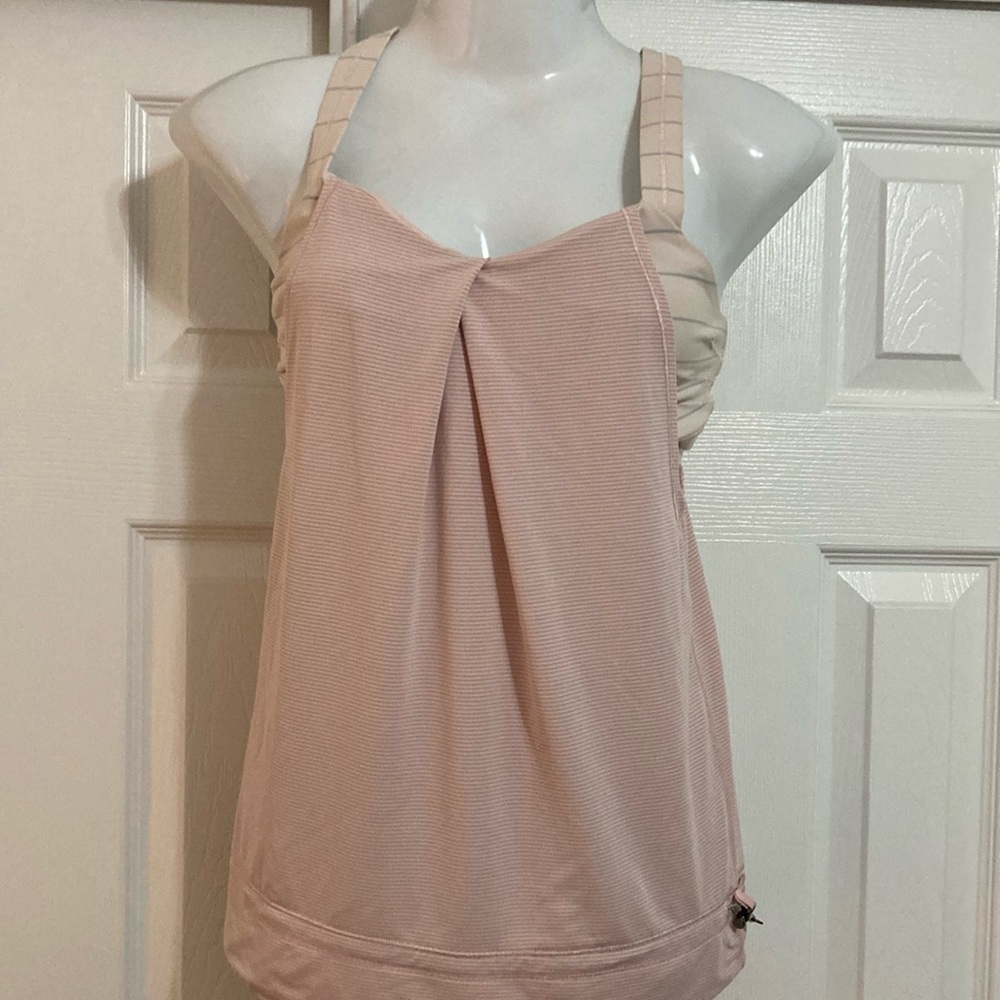 lululemon athletica Pink Tank Top pleated